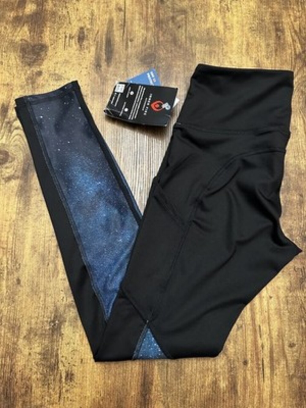 Inner Fire Galaxy Print Activewear Leggings with Side Pockets #369